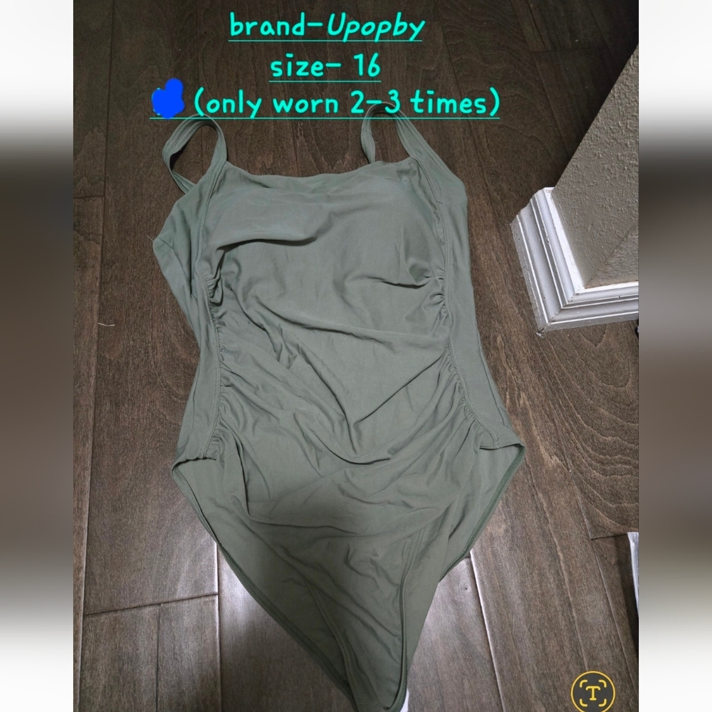 Women's Sage Green One-Piece Swimsuit